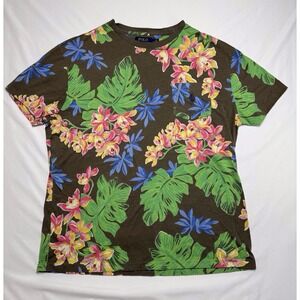 Polo‎ Ralph Lauren Green Multi Floral Graphic Classic Fit Men's Size Medium